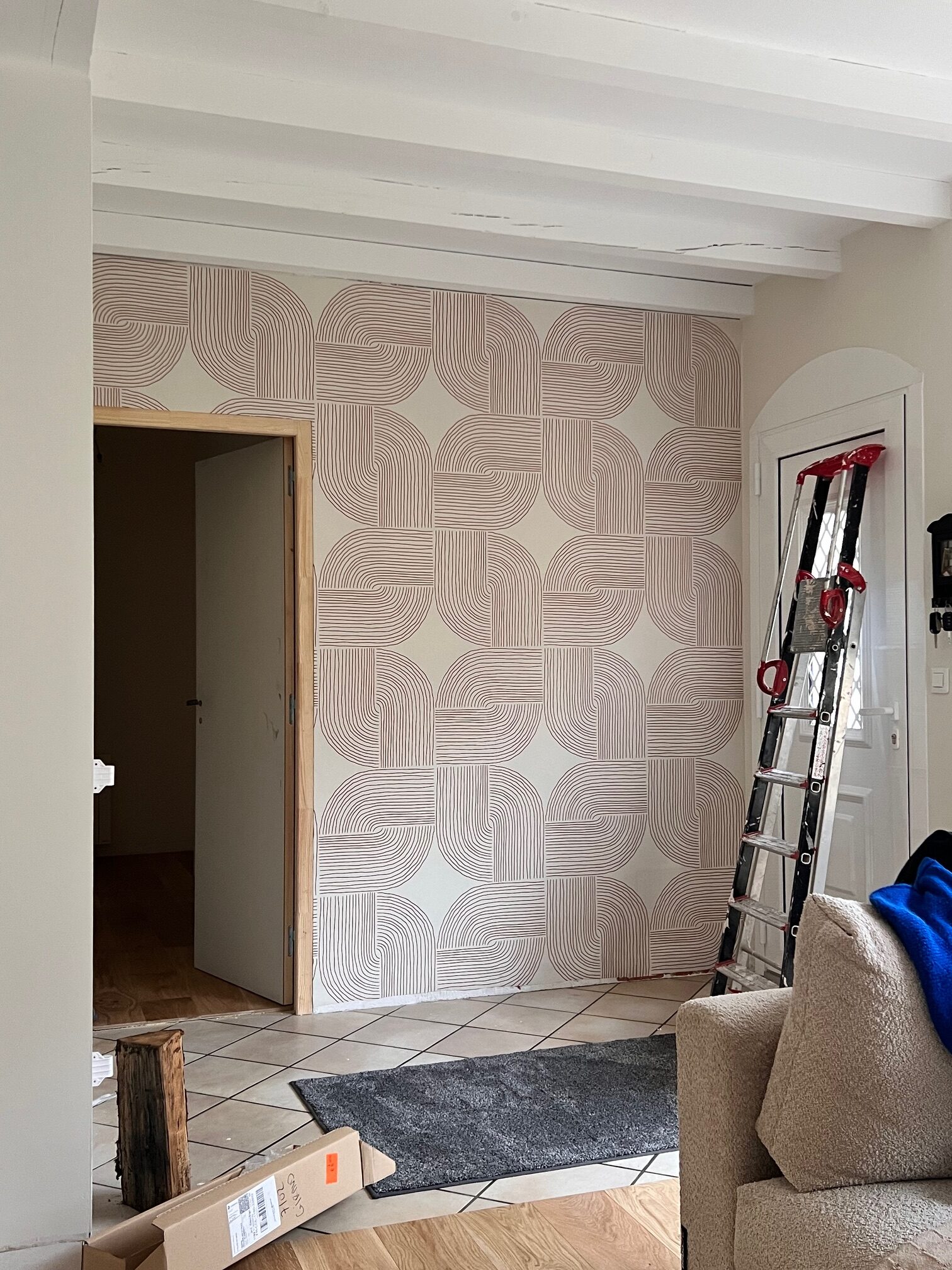 Entrée pendant travaux