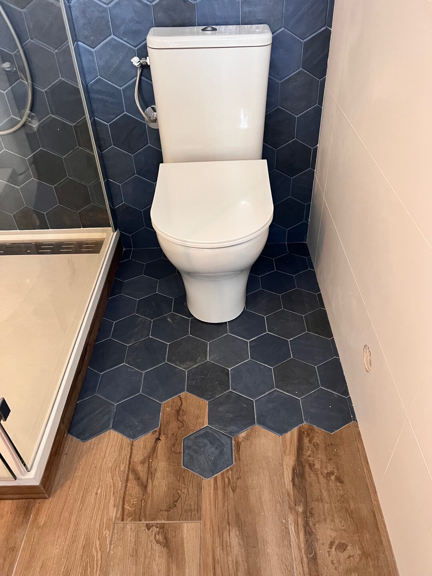 Toilette après